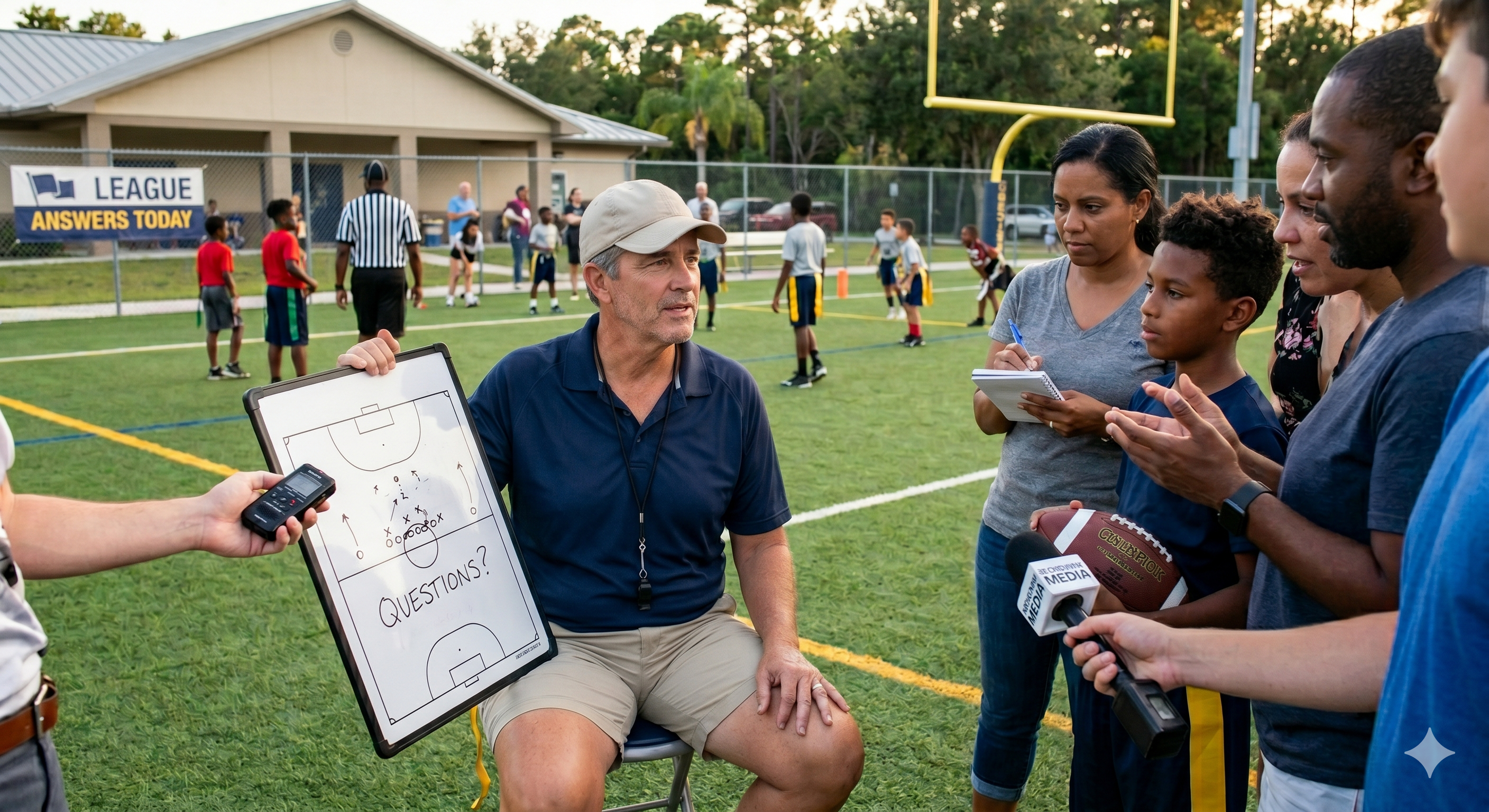Youth Flag Football Action